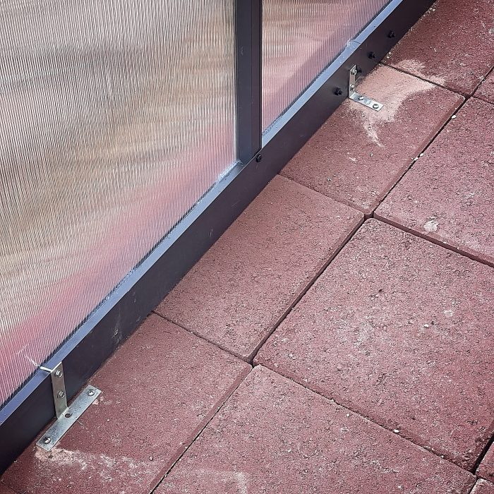 greenhouse floor and anchors